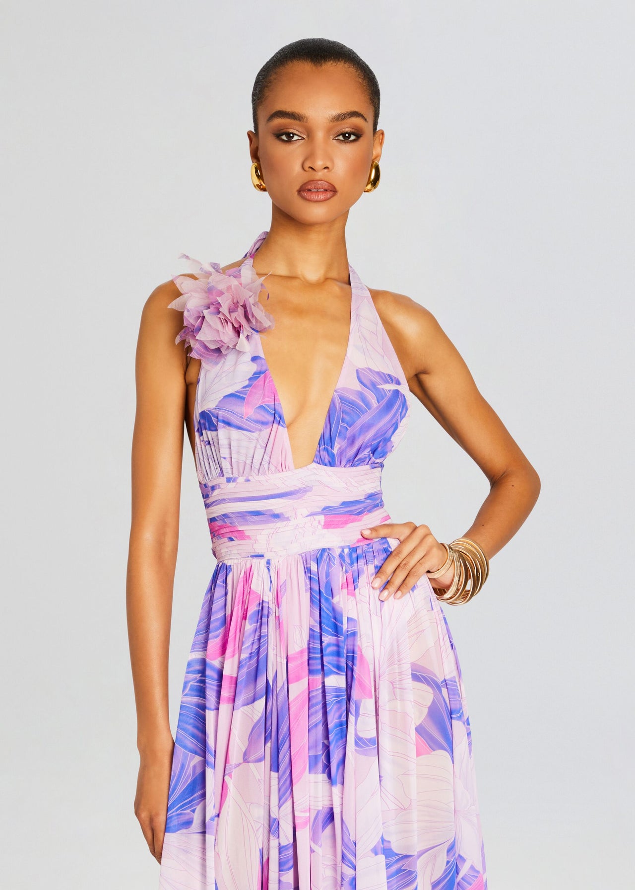 neia ruffle dress in lavender chiffon Buy Jolie Moi Purple Chiffon Layered Sleeve Ruffle Dress from Next USA