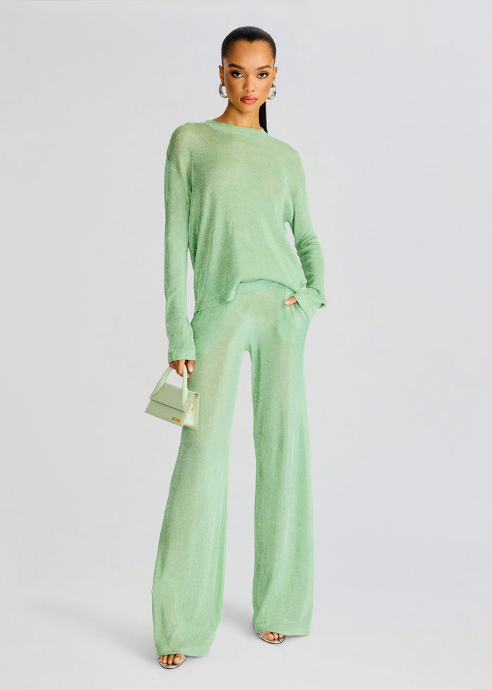 Hana Metallic Knit Top