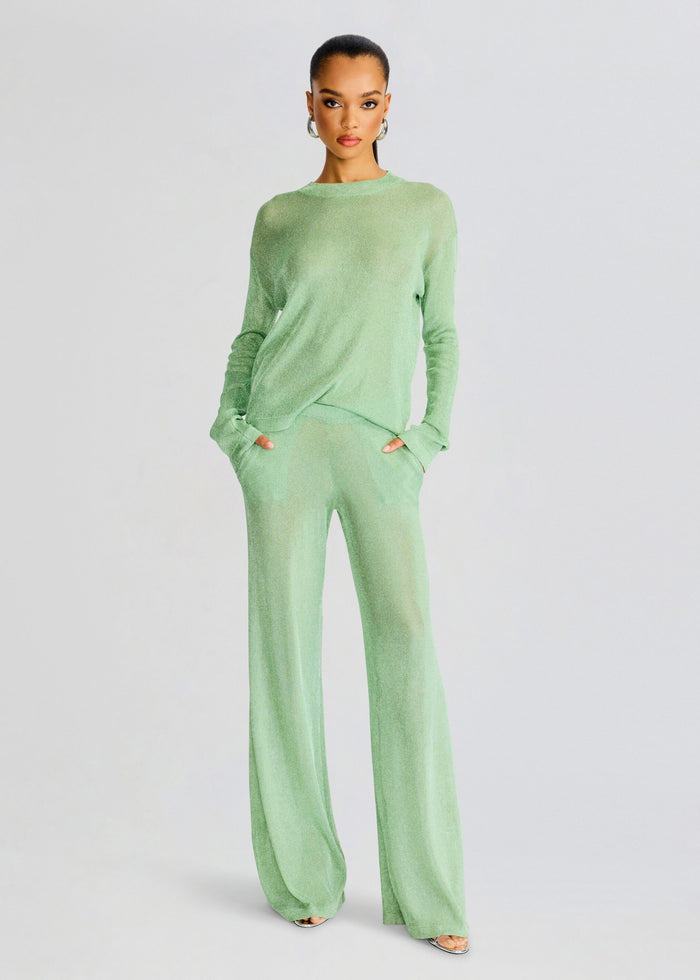 Hana Metallic Knit Top
