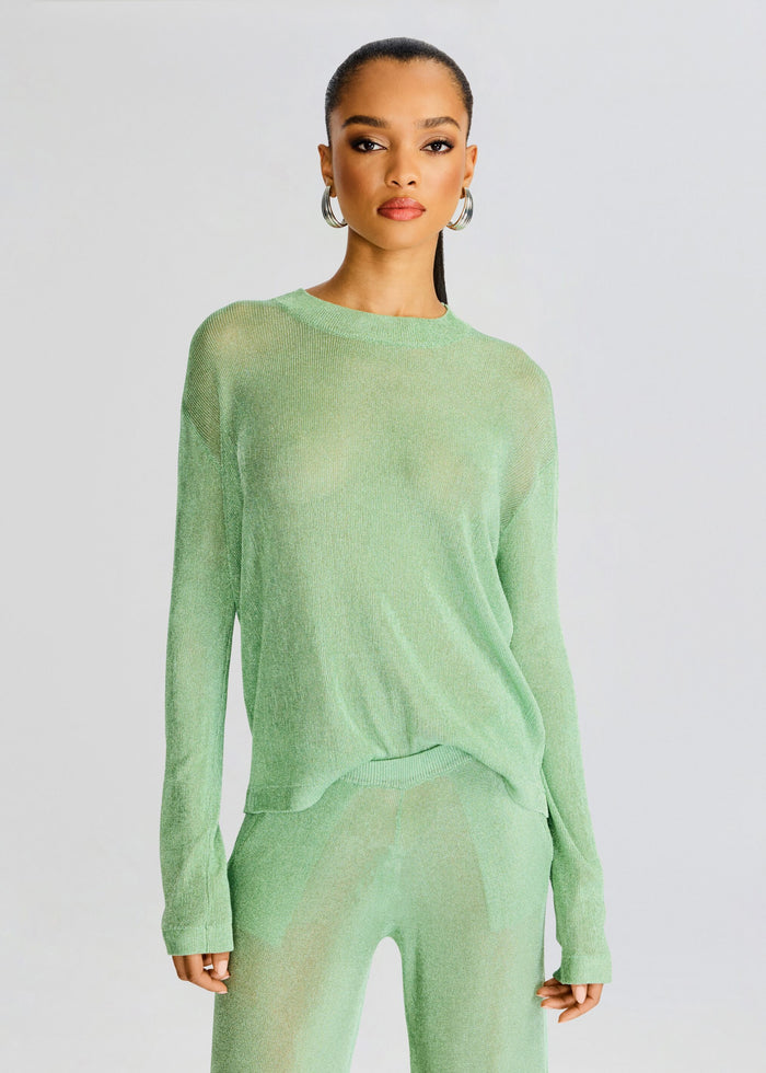 Hana Metallic Knit Top