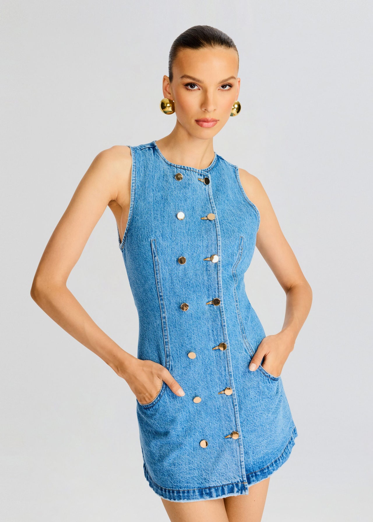 Hanna Denim Dress Retrofete Hanna Denim Dress Retrofete