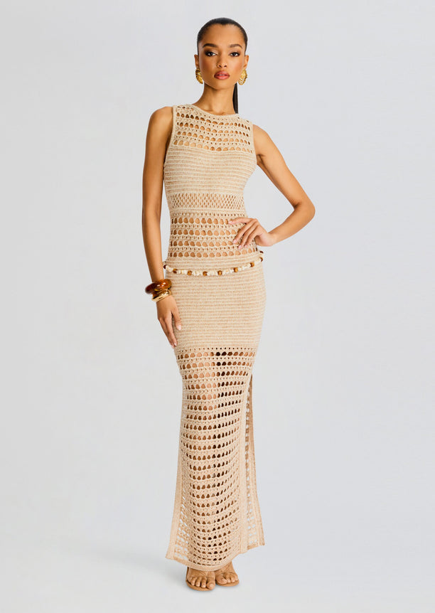 Kylan Knit Crochet Dress