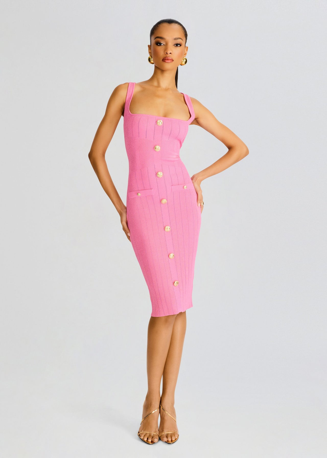 Laney Metallic Knit Dress Retrofete Laney Metallic Knit Dress Retrofete