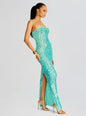 Nulla Feather Sequin Crochet Dress