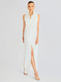 Sleeveless Floor Length Shirt Dress