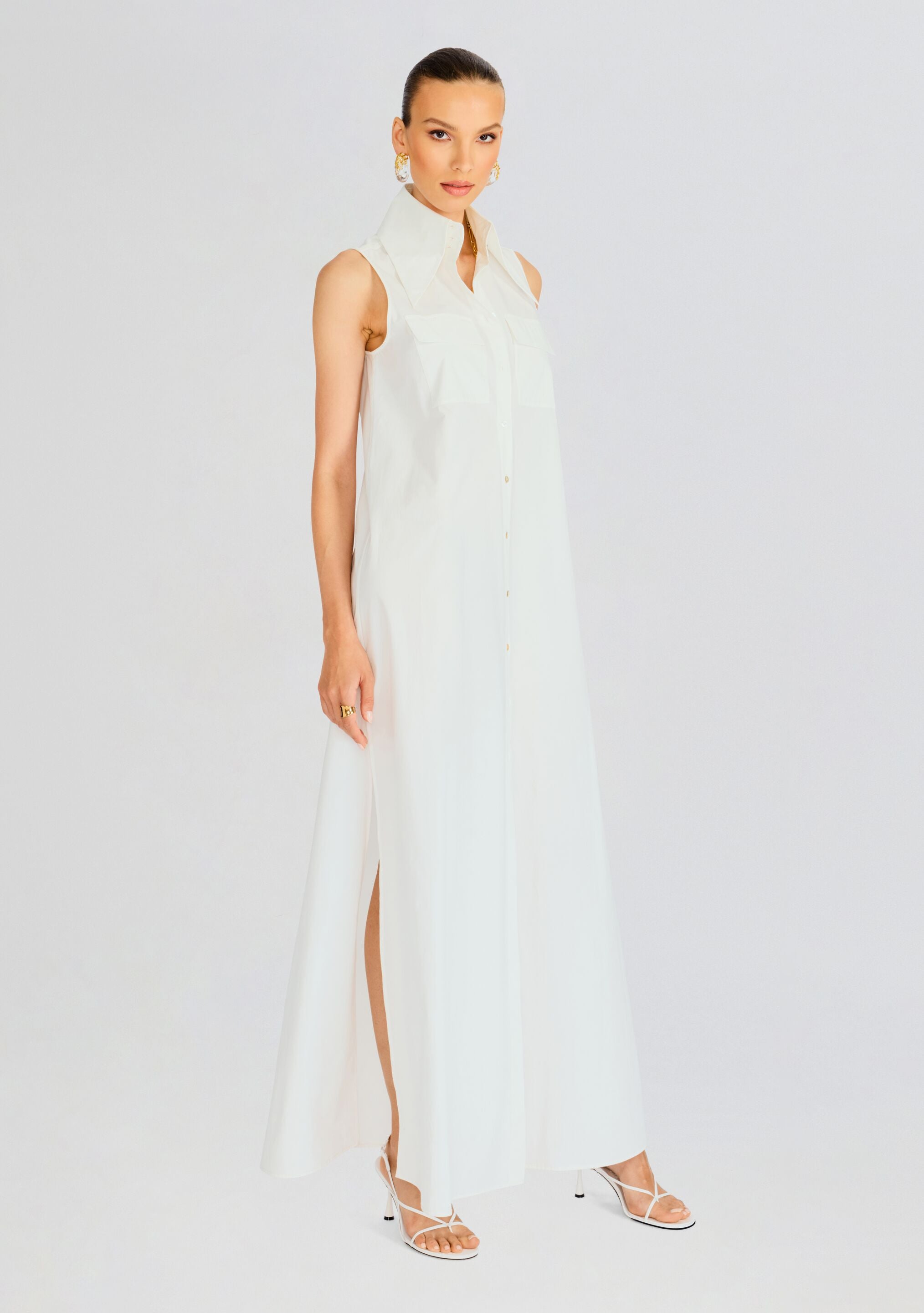 Full length shirt dress outlet