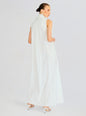 Sleeveless Floor Length Shirt Dress