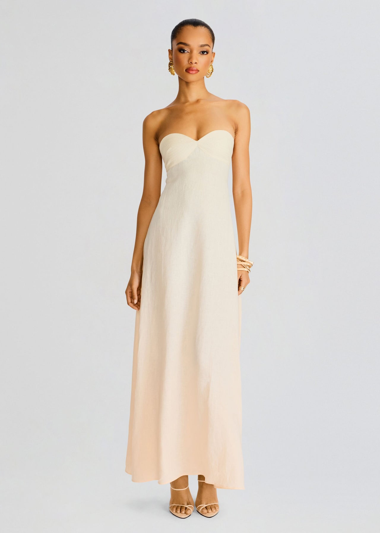 Violet Linen Maxi Dress Retrofete Violet Linen Maxi Dress Retrofete