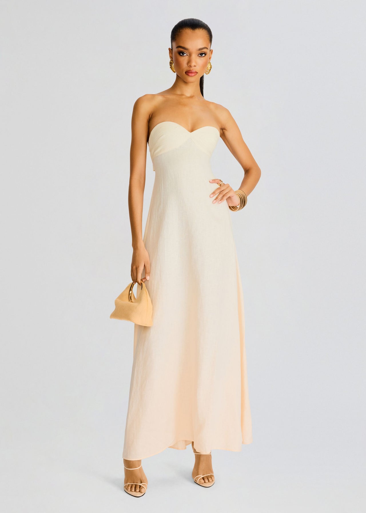 Violet Linen Maxi Dress – Retrofete