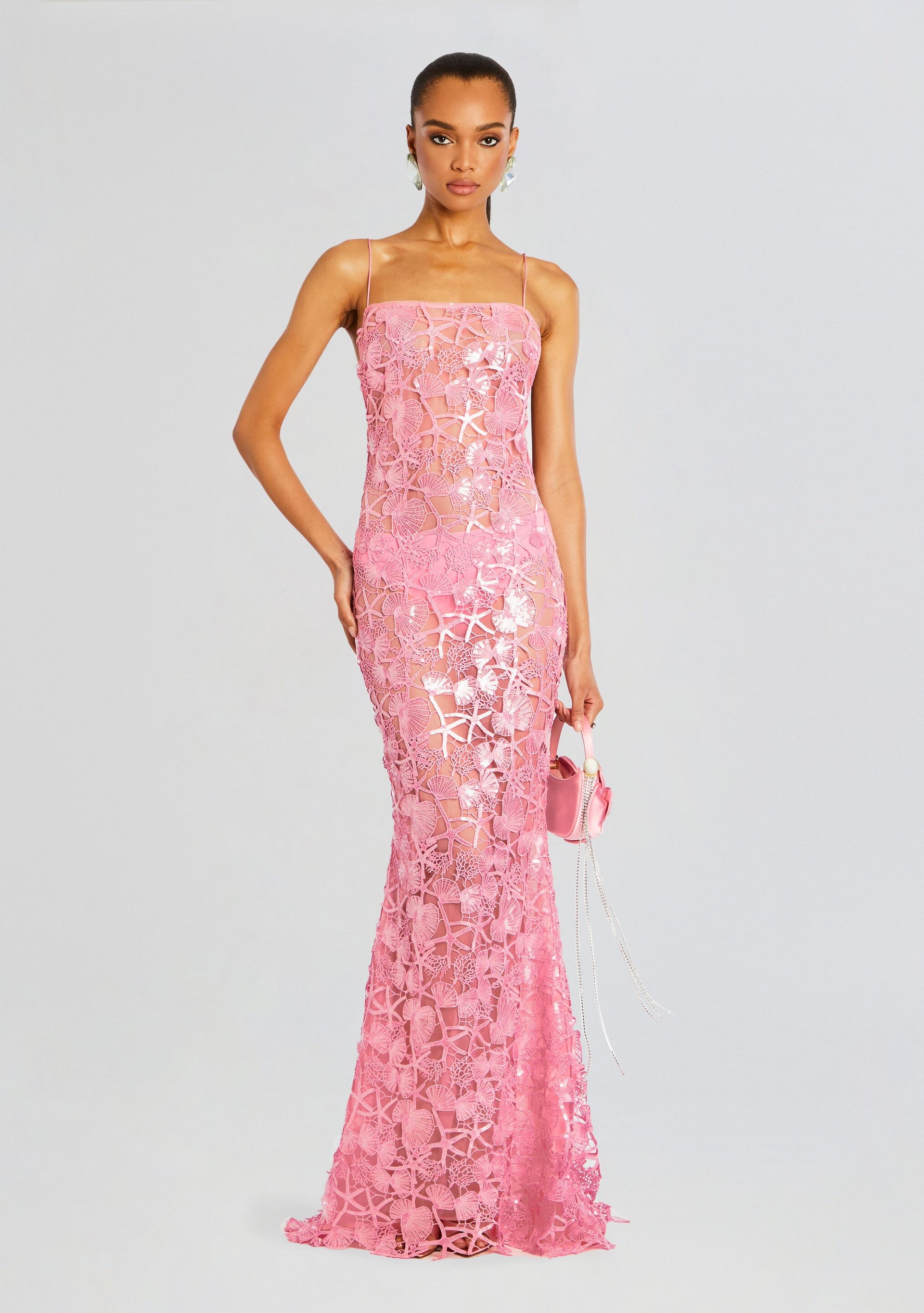 Delaina Sequin Lace Dress – Retrofete