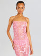 Delaina Sequin Lace Dress