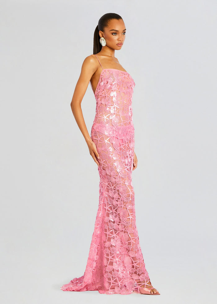 Delaina Sequin Lace Dress