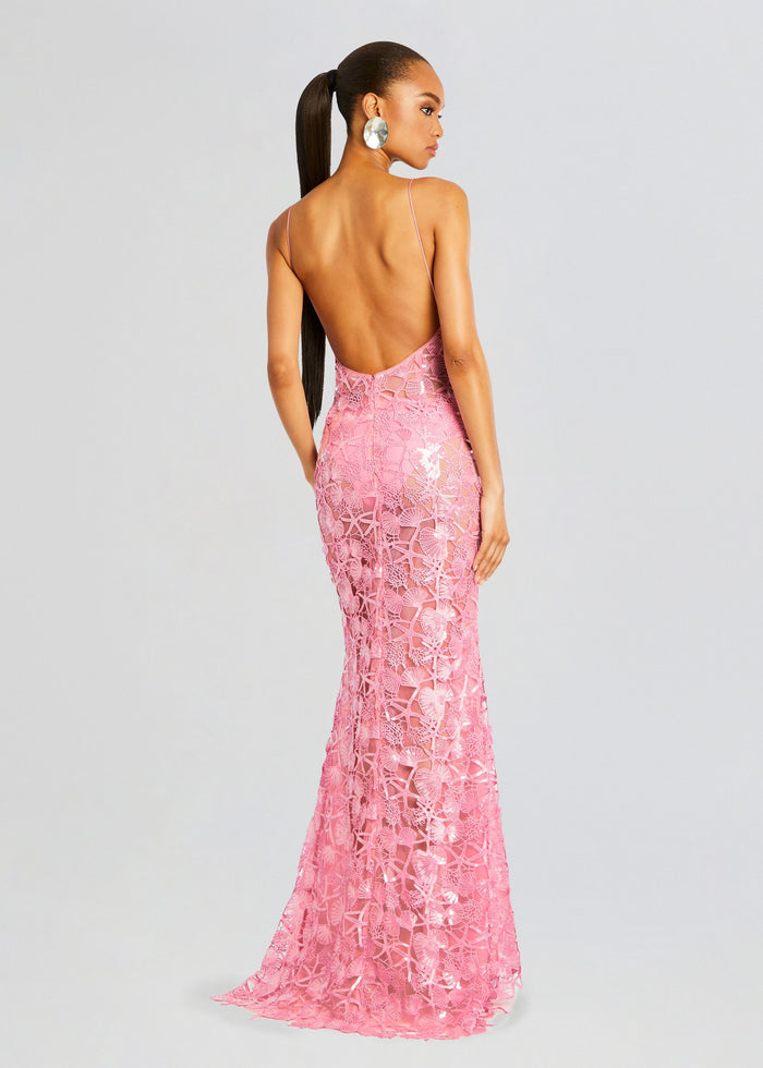 Delaina Sequin Lace Dress