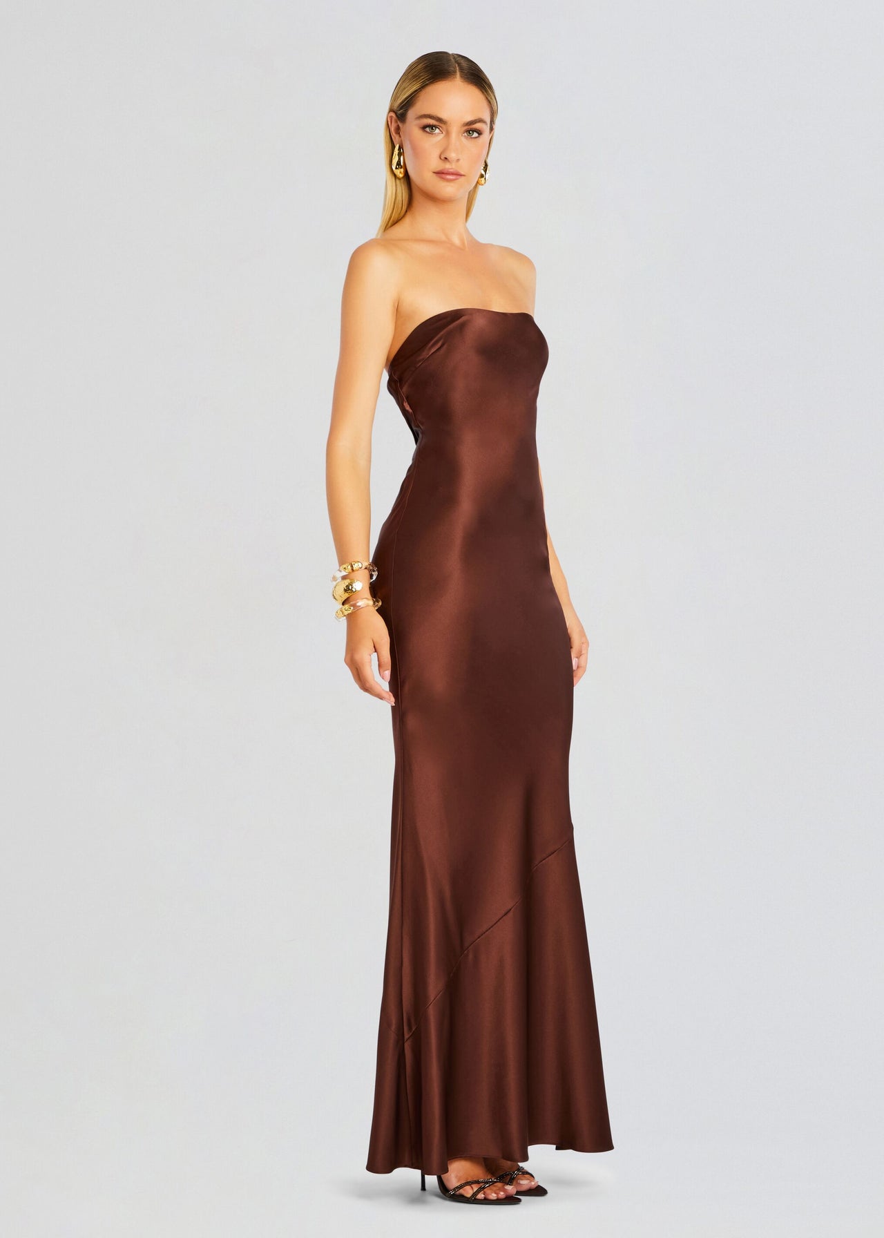 retrofete keaton silk dress Retrofete Keaton Maxi Dress in Rose
