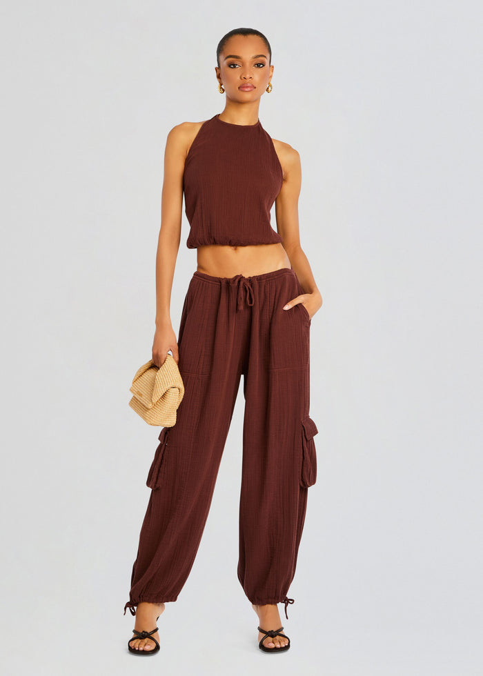 Zira Gauze Cargo Pant