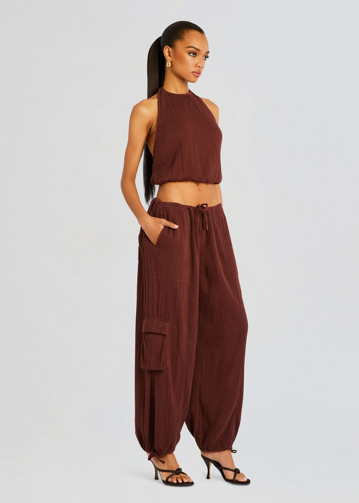 Zira Gauze Cargo Pant