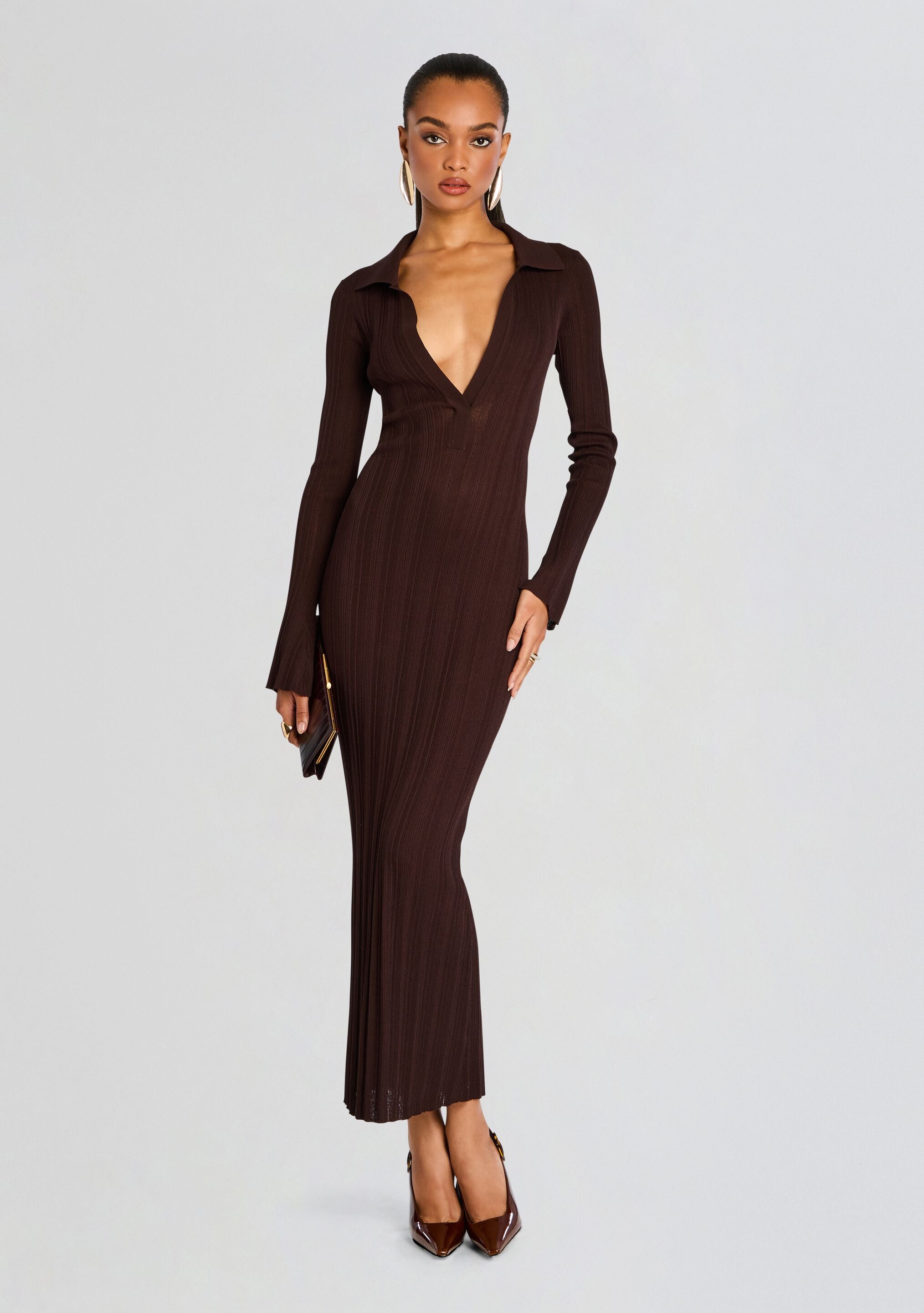 Azula Rib Knit Maxi Dress – Retrofete