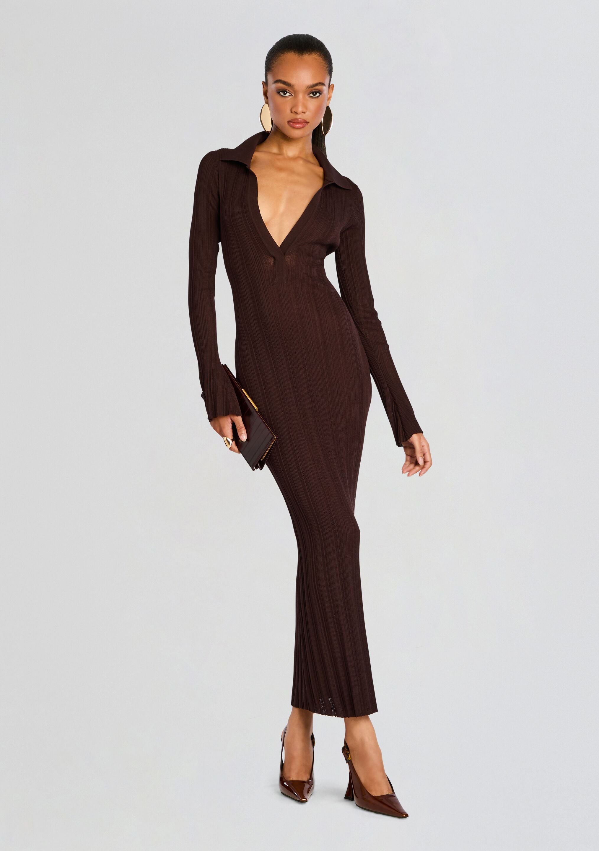 Azula Rib Knit Maxi Dress – Retrofete