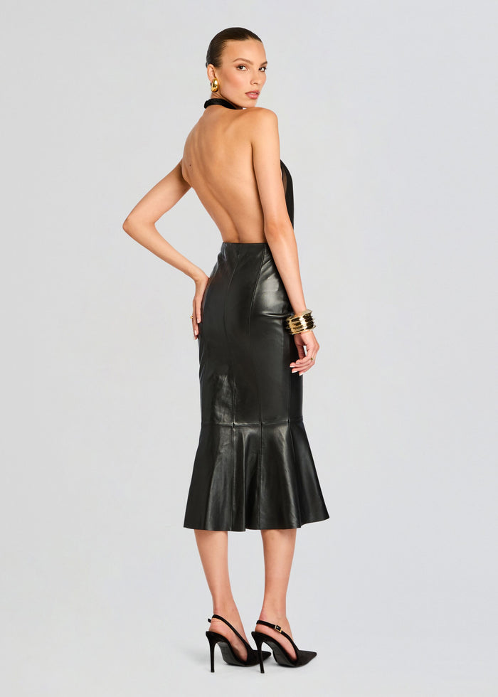 Cassander Leather Skirt