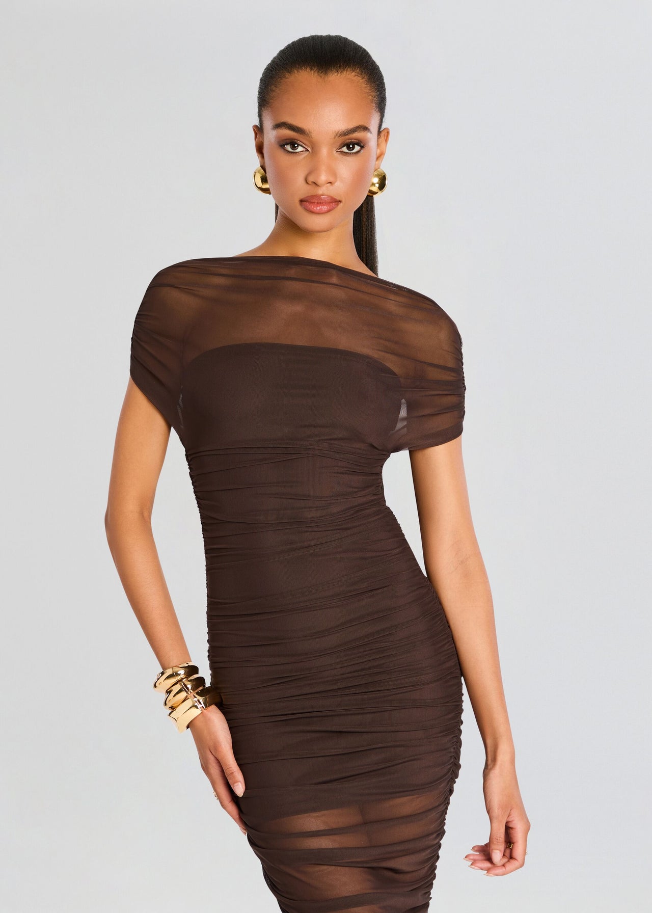 Noel Mesh Midi Dress – Retrofete