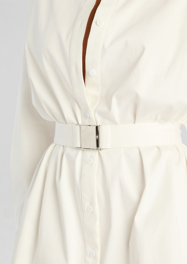 Posh Poplin Shirt Dress