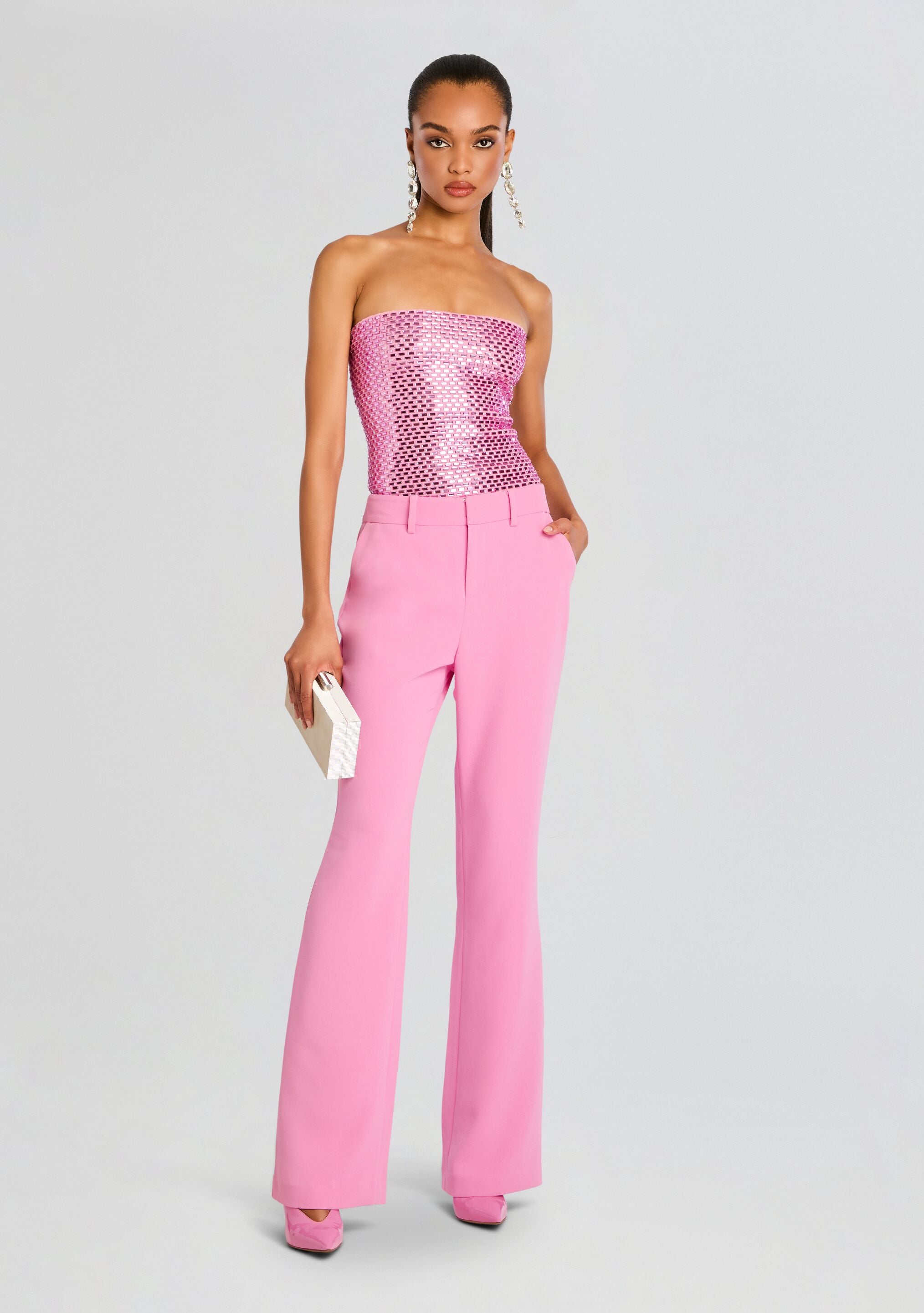 トップス FETICO ROSE VELVET TULLE SHIRRING TOP FETICO(フェティコ)のVELVET TULLE SHIRRING TOPの通販｜PALETTE art