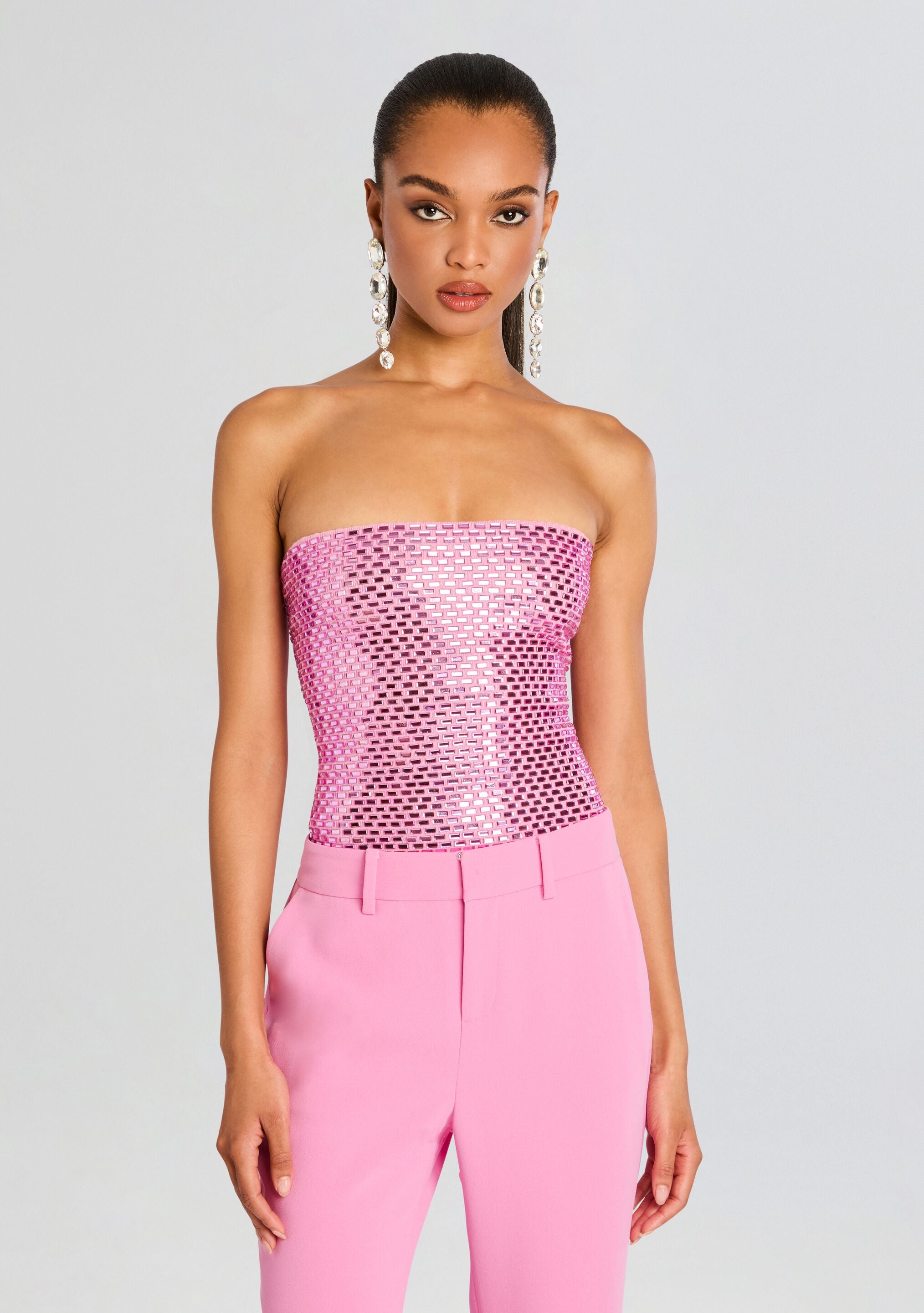 トップス FETICO ROSE VELVET TULLE SHIRRING TOP FETICO(フェティコ)のVELVET TULLE SHIRRING TOPの通販｜PALETTE art