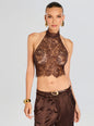 Violet Lace Top