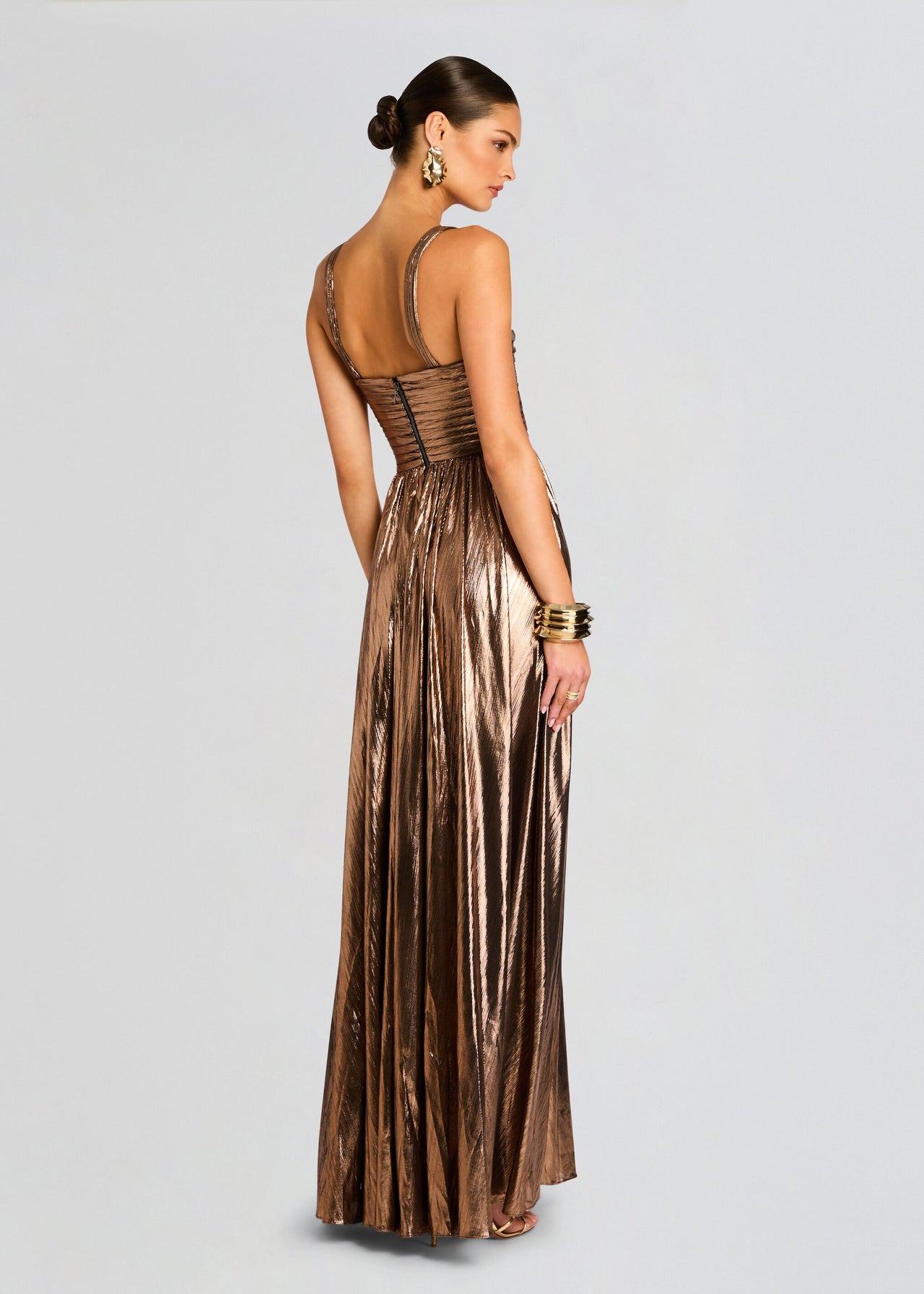 retrofete iris metallic maxi dress Retrofete Iris Maxi Dress