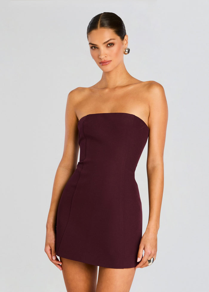 Poppi Heavy Crepe Strapless Mini Dress media 5 of 5