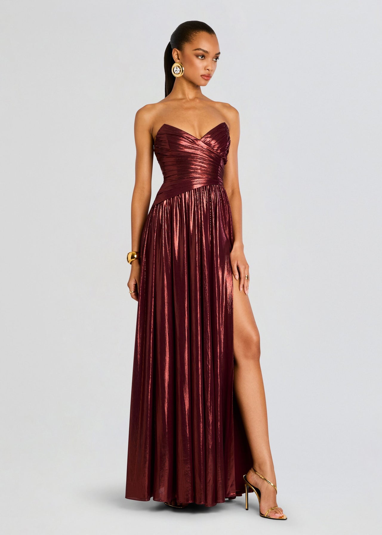 Burgundy Floor Length Dress | Waldorf Dress