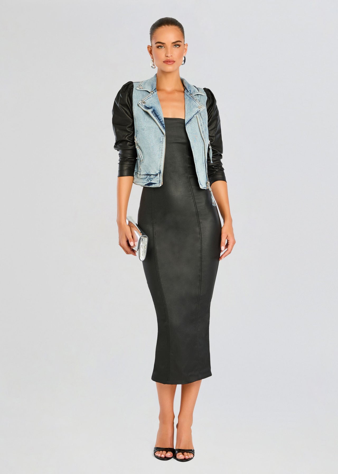 Adalaide Coated Midi Dress – Retrofete
