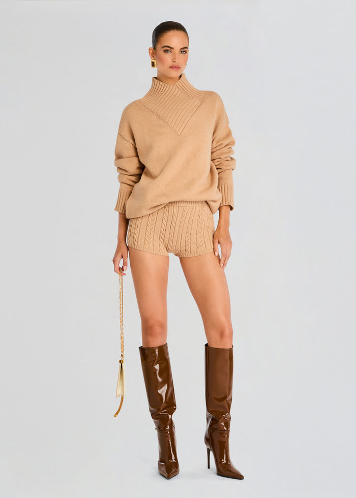Molly Cable Knit Hot Short