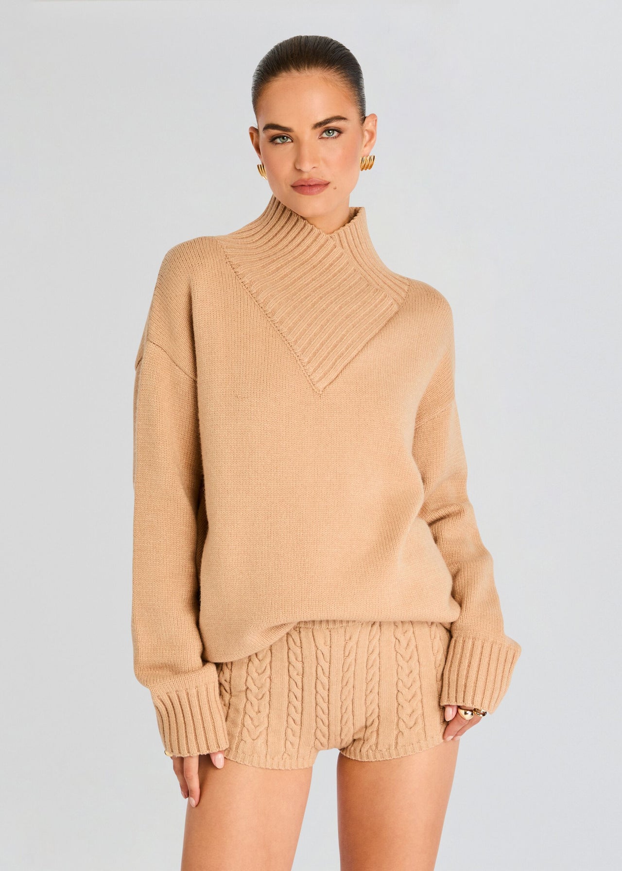 Dessa Chunky Knit Sweater Dress  Retrofete