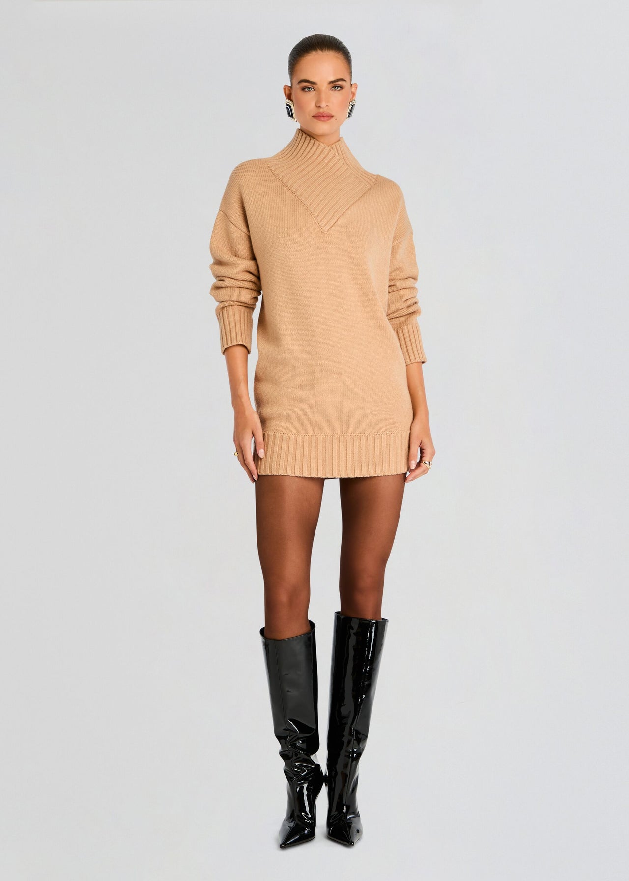 Dessa Chunky Knit Sweater Dress – Retrofete Dessa Chunky Knit Sweater Dress – Retrofete