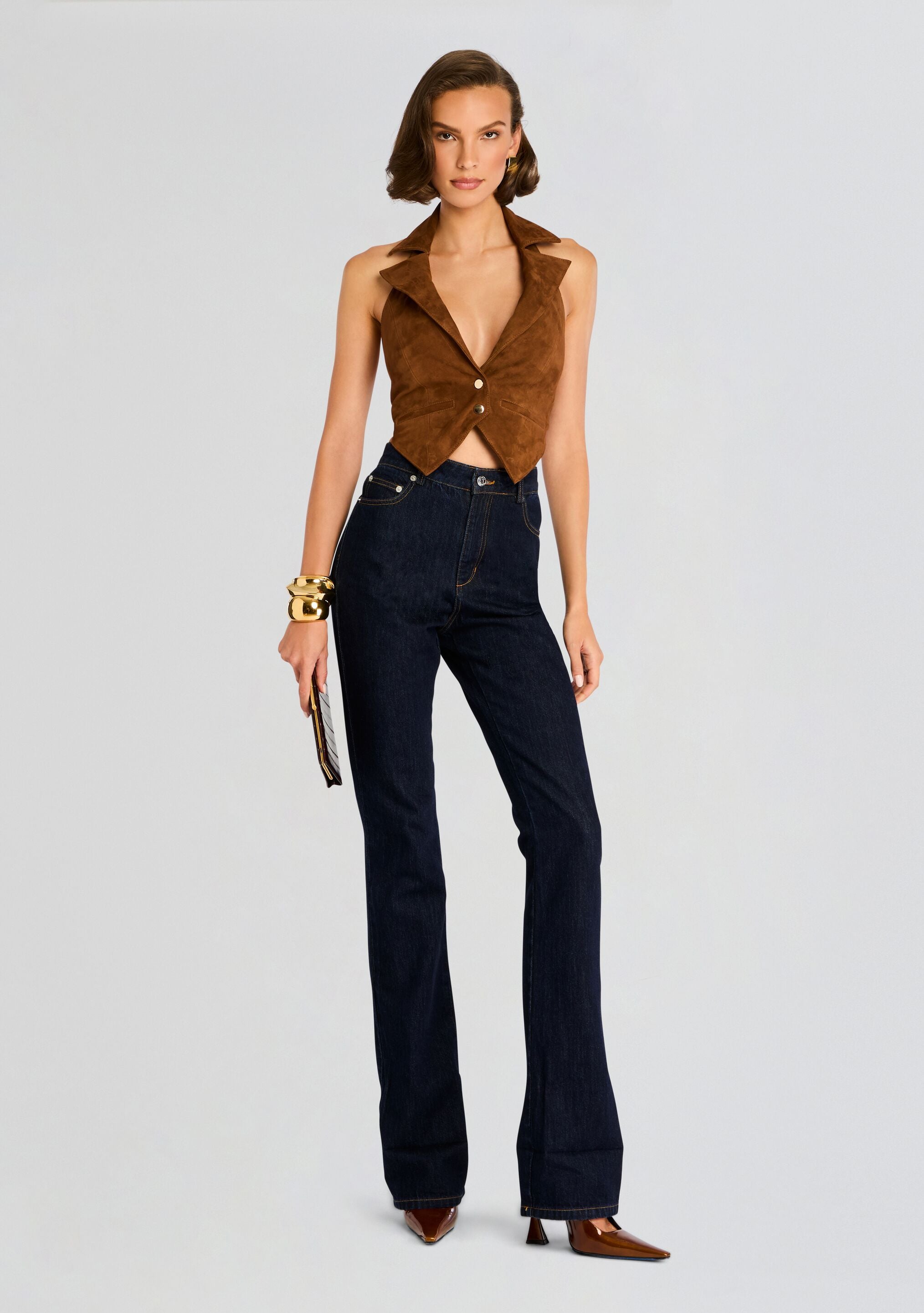 Josephine Suede Vest – Retrofete