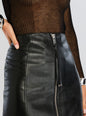 Adrienne Leather Skirt