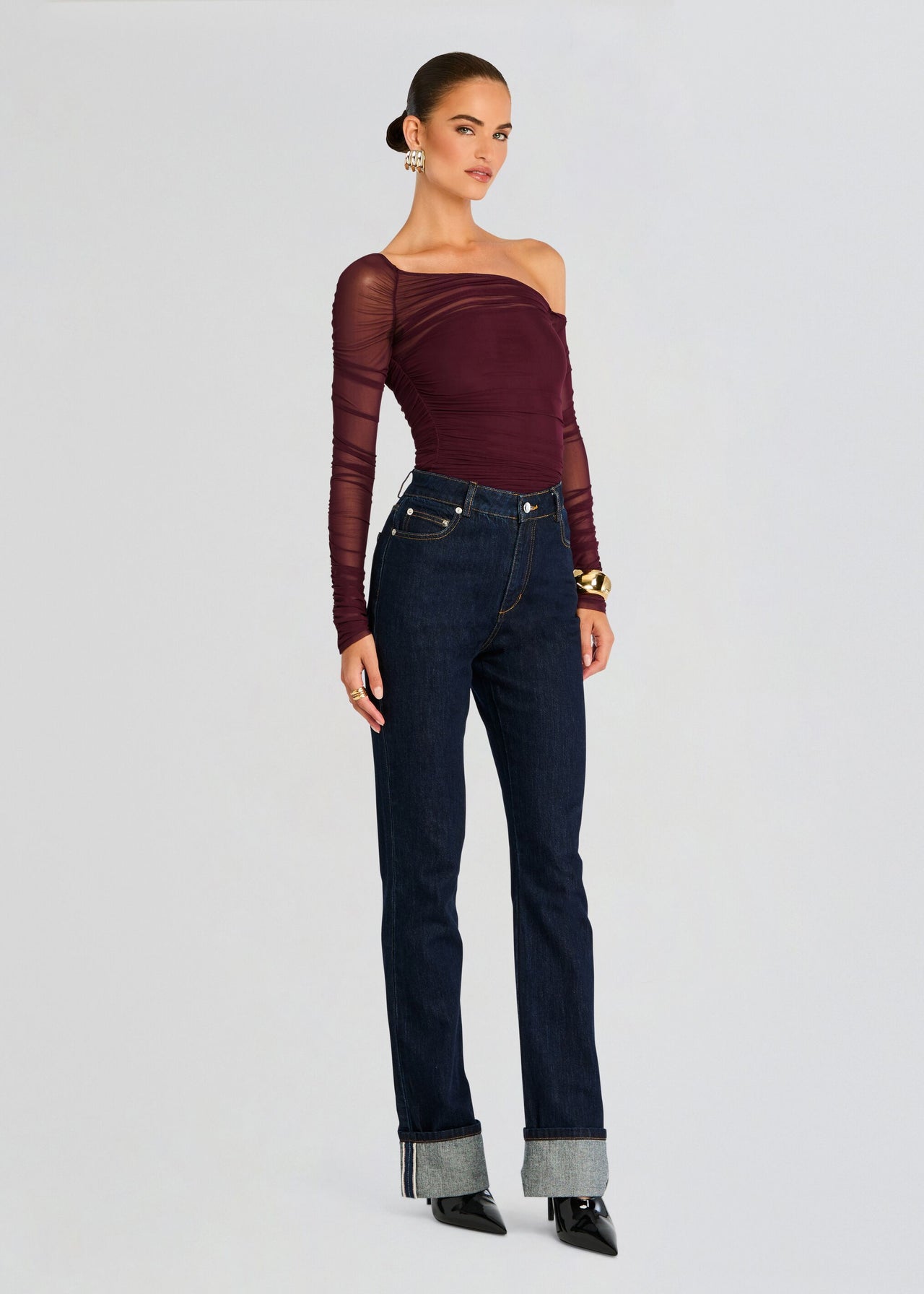 Ashton High Rise Slim Flare Jean – Retrofete