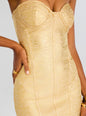 Charlize Coated Knit Dress