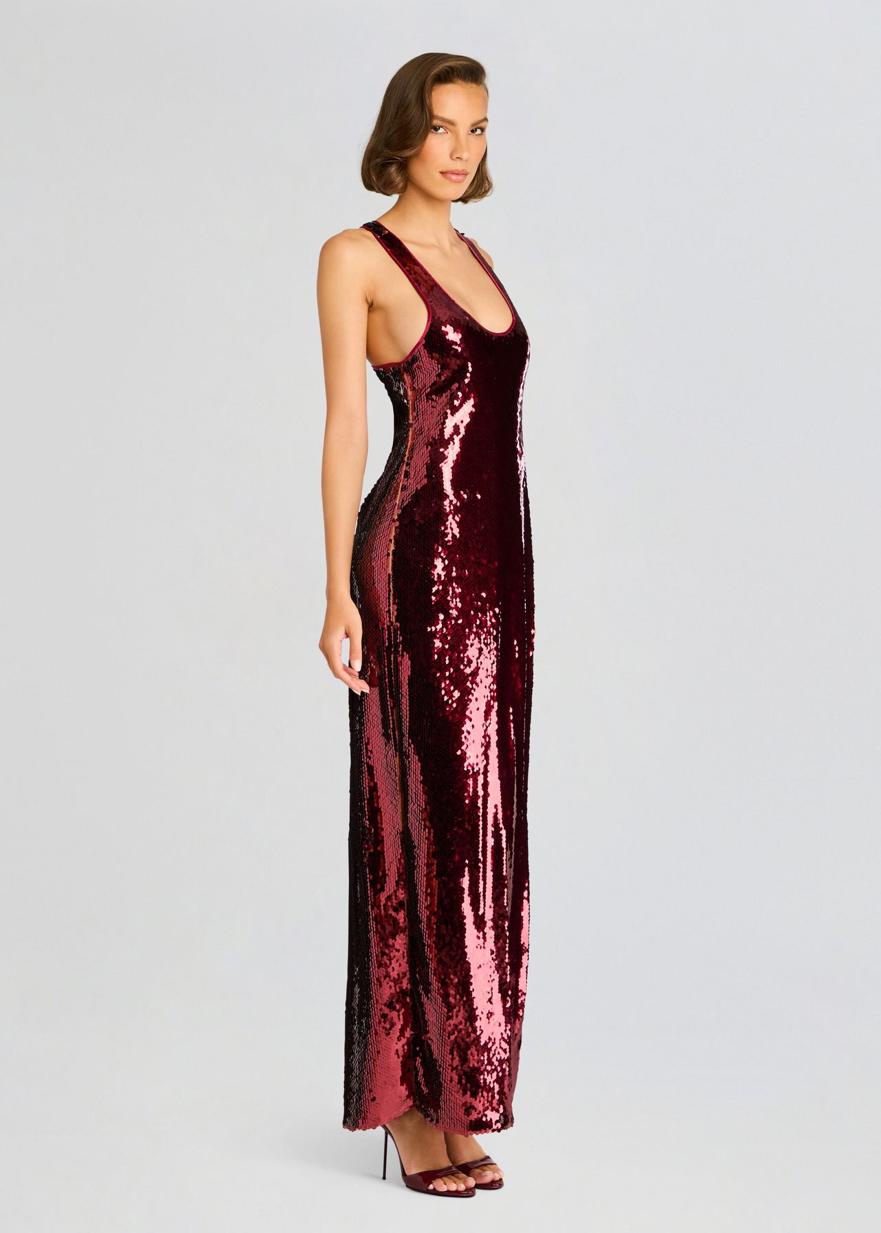 Retrofete Bella Sequin Dress - Port Retrofete Bella Sequin Dress - Port