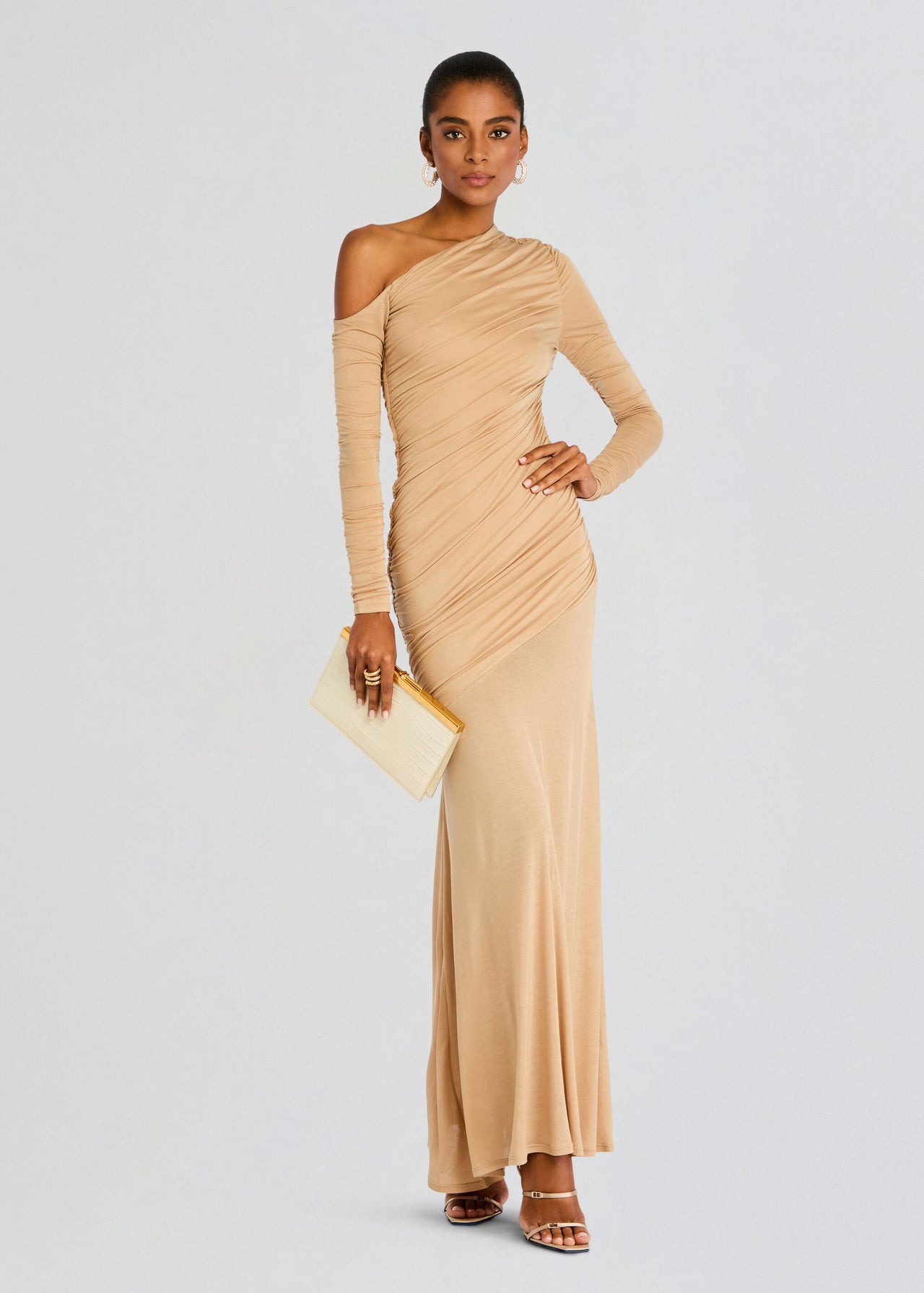 Persephone Ruched Maxi Dress – Retrofete