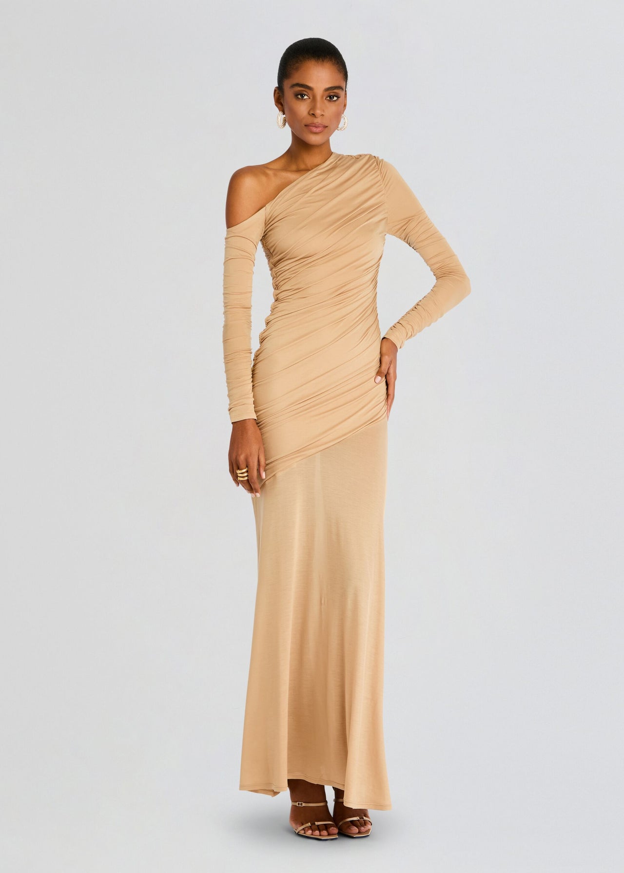 Persephone Ruched Maxi Dress Retrofete Persephone Ruched Maxi Dress Retrofete