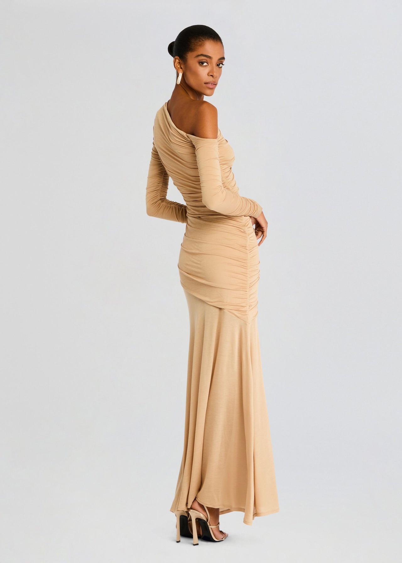 Persephone Ruched Maxi Dress – Retrofete