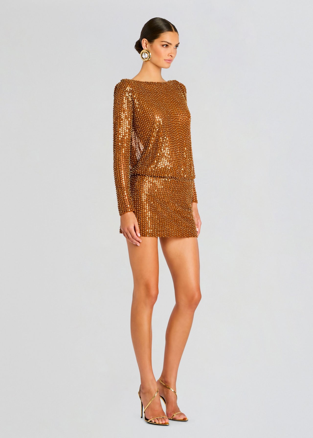 retroféte Women's Danae Crystal Dress - Natural