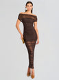 Noel Mesh Midi Dress
