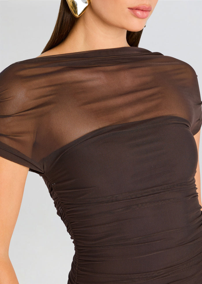 Noel Mesh Midi Dress