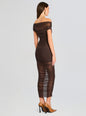 Noel Mesh Midi Dress