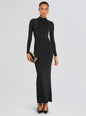 Krystal Maxi Dress with Mesh Paneling