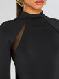Krystal Maxi Dress with Mesh Paneling