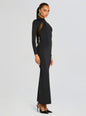 Krystal Maxi Dress with Mesh Paneling